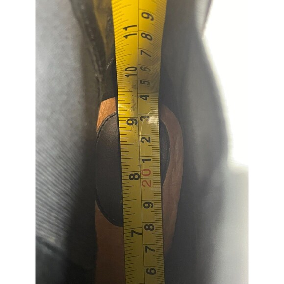 Ariat Womens Boot Black Leather 6 Cutout Western Cowgirl Block Heel Booties - Picture 8 of 11